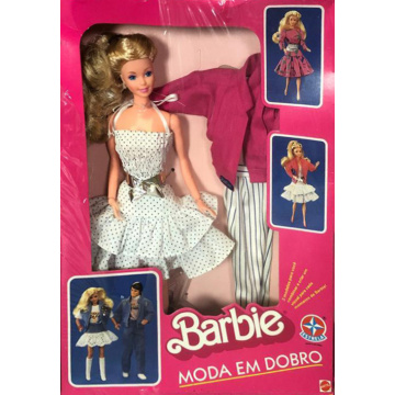 Barbie Moda Em Dobro Barbie Doll (Estrela)