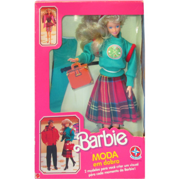 Barbie Moda Em Dobro Barbie Doll (Estrela)