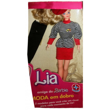 Barbie Moda Em Dobro Lia Doll (Estrela)