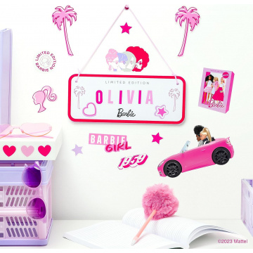 Paladone Barbie Room Sign Includes Decals