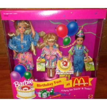 Barbie Birthday Fun at McDonald’s gift set with Stacie and Todd