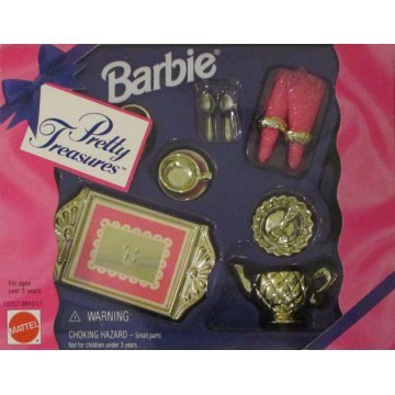 Barbie Pretty Treasures Gold Tea Party Set