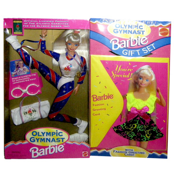 Olympic Gymnast Barbie Gift Set