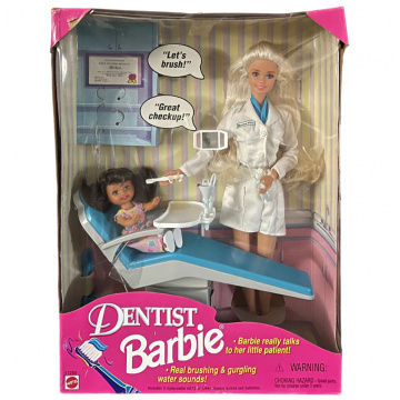 Dentist Barbie Blonde Doll with Brunette Kelly
