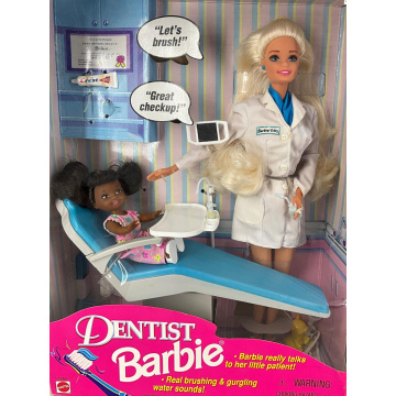 Dentist Barbie blonde Doll with AA Kelly doll