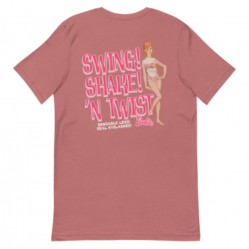 Barbie 1960's Swing Shake N' Twist Embroidered T-Shirt