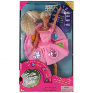 Barbie Twirlin'Make Up Barbie Doll (pink)