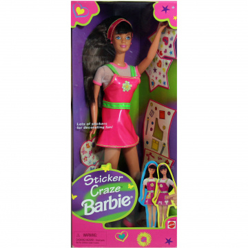 Sticker Craze Barbie Doll (brunette)