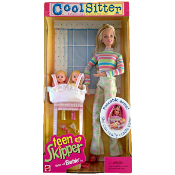 Cool Sitter Teen Skipper Doll with babies
