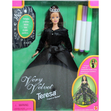 Very Velvet Barbie Teresa Doll (hispanic, black)