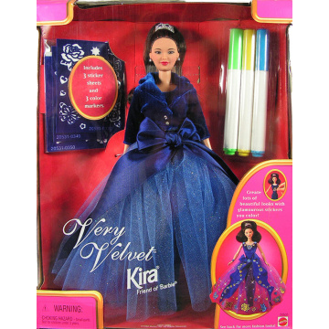 Very Velvet Barbie Kira Doll (asian, azul)