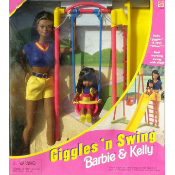 Giggles N Swing™ Barbie® doll & Kelly® doll- AA