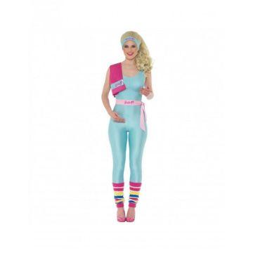 women's exercise barbie costume