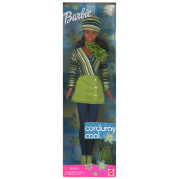 Corduroy Cool AA Barbie Doll (Green)