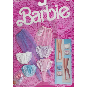 Fancy Frills Lingerie Set Undergarment Hose Panties for Barbie Doll