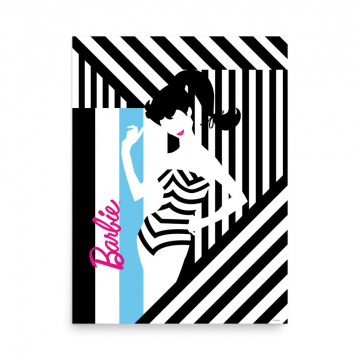 Barbie 1959 Abstract Chevron Poster