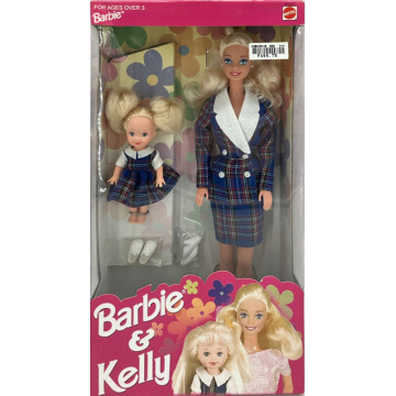 Barbie and Kelly Philippine Set (blue plaid) (Phillippines)