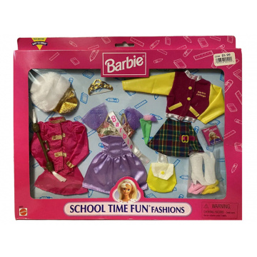 Barbie Schhool Time Fun Cheerleader Fashion Set