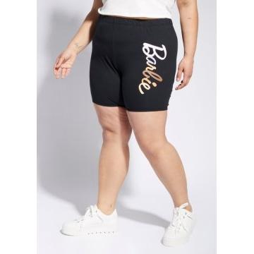 Plus Barbie Graphic Bike Shorts