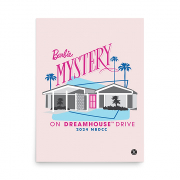 Barbie 2024 NBDCC Mystery Dreamhouse Poster