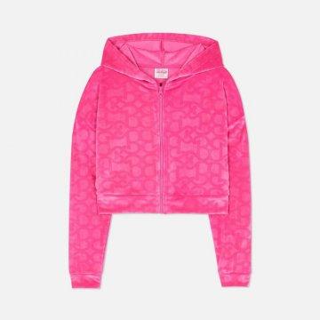 Barbie The Movie Zip-Up Velour Hoodie