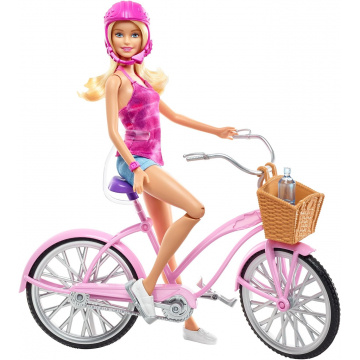 Barbie Doll Ride a Glam Bike