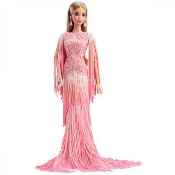 Blush Fringed Gown Barbie® Doll