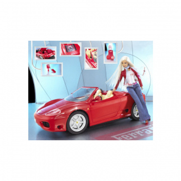 Ferrari Car And Ferrari Barbie Doll