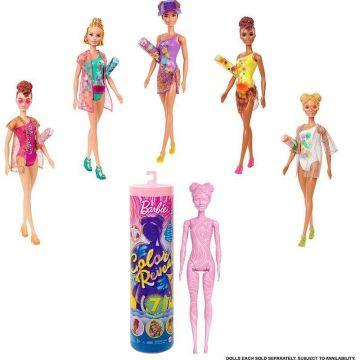 Barbie® Color Reveal™ Doll with 7 Surprises, Sand & Sun Series, Marble Pink Color