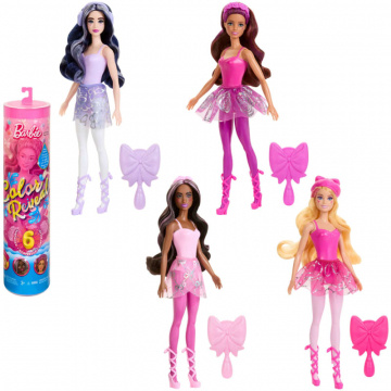 Barbie Color Reveal Ballerina Series Doll & Accessories, 6 Balletcore-Inspired Surprises