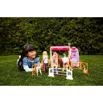 Barbie Mysteries: The Great Horse Chase Stable Playset With Doll, Toy Horse & Accessories, 25+ Pieces