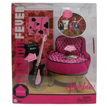 Barbie Fashion Fever Furniture Rockin' Guitar Chair