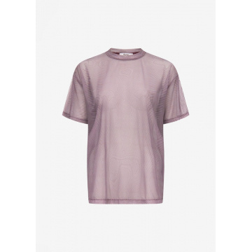 Joyce Mesh Tee x Barbie™ - Burgundy