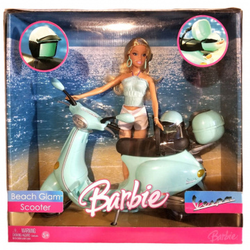 Beach Glam Vespa Scooter Barbie
