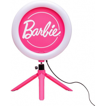 Barbie Streaming Light - Officially Licensed Adjustable Ring Light with Phone Holder, 3 Light Modes, Warm, Cool and Neutral, Gift for Girls Paladone