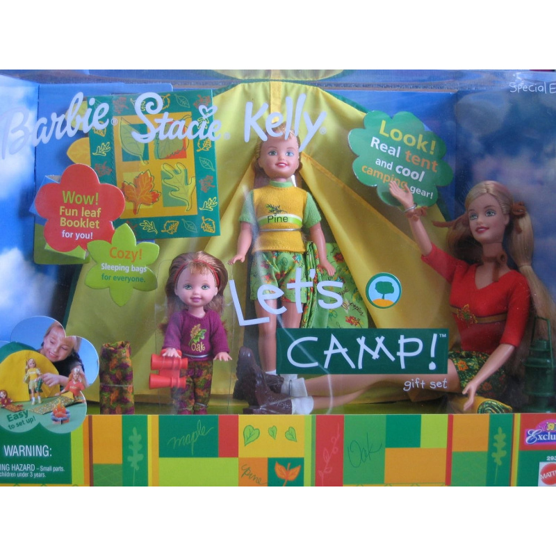 Let's Camp Barbie, Stacie & Kelly Gift Set