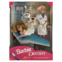 Dentiste Barbie blonde Doll with blonde Kelly doll (french)