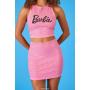 Barbie Crop Top & Mini Skirt Set