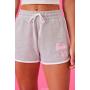 Embroidered Barbie Ringer Shorts