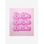  Barbie The Movie Barbie Logo Throw Blanket