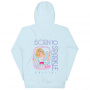 Barbie 1980's Crystal Born to Sparkle Blue Hoodie