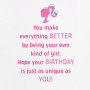 Barbie™ You’re One-of-a-Kind Birthday Card With Sticker for Granddaughter