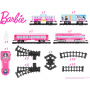 Lionel Mattel Barbie Battery O Gauge Toy Train Set with Remote, Locomotive, Train Cars, & Track with Authentic Train Sounds, Lights, & Water Vapor Smoke Effects