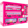 Lionel Mattel Barbie Battery O Gauge Toy Train Set with Remote, Locomotive, Train Cars, & Track with Authentic Train Sounds, Lights, & Water Vapor Smoke Effects