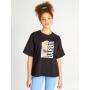 Knit T-shirt Barbie - black