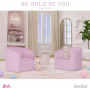 Evolur Purple Barbie Be Bold Be You Kid's Sofa