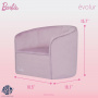 Evolur Purple Barbie Be Bold Be You Kid's Sofa