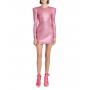 Balmain x Barbie Monogram Strass Embellished Mini Dress