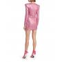 Balmain x Barbie Monogram Strass Embellished Mini Dress