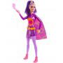 Fire Super Hero Barbie Doll - purple